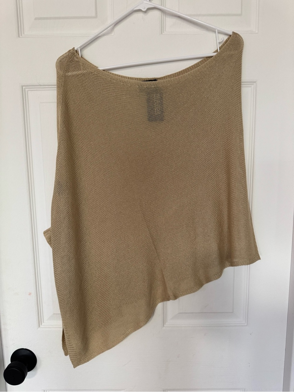Y2k Asymmetric Knit Women's Skirt in Beige